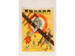 EUREKA (années 30) : pistolet en tôle avec 6 fléchettes...