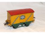 HORNBY (Angleterre)  wagon BANANAS FYFFES, jaune/chassis ...