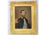 Ecole française XIXème - "Portrait d'officier sous la ...