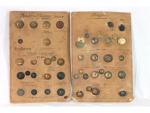 Une collection de boutons d'uniformes - époque XIXeme - ...