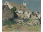 Raymond WINTZ (1884-1956) -"Paysage breton animé "- H/T SBD ...