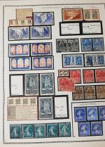 FRANCE collection entre 1852 et 1966 avec Poste aérienne, taxe,...