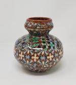 GERBINO (père) - Un vase à col resserré en poterie...