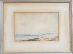 Pierre CHARIOT (1929) "La plage" - aquarelle SBD et dédicacée...