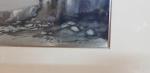 Pierre CHARIOT (1929) "Paysage côtier" - aquarelle SBD - 20x37,5cm