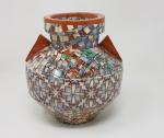 GERBINO (père) - Un vase en poterie vernissée à décor...
