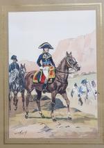 Maurice TOUSSAINT (1882-1974) - "Bonaparte à cheval, Général campagne d'Italie...
