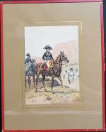 Maurice TOUSSAINT (1882-1974) - "Bonaparte à cheval, Général campagne d'Italie...