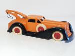 MANOIL (USA, v.1937) dépanneuse profilée orange/noir , L : 12cm, bel...
