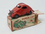 RCP (Richard, Paris, 1950) Simca 5 en tôle laquée rouge,...