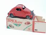 RCP (Richard, Paris, 1950) Simca 5 en tôle laquée rouge,...