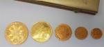 Coffret de la monnaie de Paris contenant 5 pièces en...