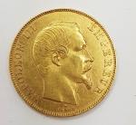 Une pièce de 50 Francs or - Napoléon III -...