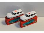 QUIRALU-SURBER , 2 modèles Citroën ID19 break ambulance ...