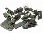 DINKY TOYS, 10 modèles militaires dont 2 poseurs de ponts...