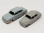 DINKY FRANCE deux modèles ref 24D Peugeot 403 gris -...