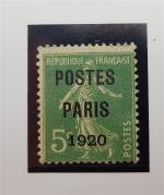 * FRANCE Préo N°24 PARIS 1920, neuf, signé Calves, TB