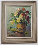 Henri PERROT (1896-1976) - "Bouquet de fleurs" - H/C ...