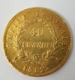Napoléon Ier 40 Francs or - 1812 à Paris -...