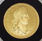 Médaille Or 585/1000ème - Double Louis d'or au Soleil- frappe...