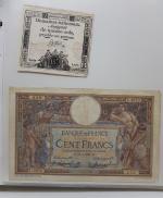 Un album de billets dont: Collection de billets français, européens...