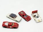 4 modèles dont 3 POLITOYS (Ferrari 250 LM B.o, Ferrari...