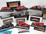 HERPA (Allemagne, 1/43, plastique assez détaillé), 6 modèles Ferrari :...