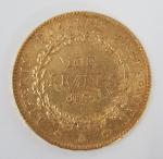 Une pièce de 100 Francs or 1879 - A -...