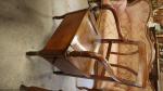 * Deux fauteuils d'aisance en bois naturel - Époque XIXème