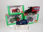 5 modèles dont 3 tracteurs SIKU 1/32ème (Porsche, Lanz, Deutz)...