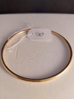 Bracelet jonc diamètre 6,5cm env or 18 carats poids 16,1g