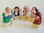6 figurines du Bebet Show, H : 7,5 cm chacune,...