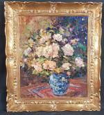Henry POL (1903-1976) - "Bouquet de roses" - HST SBD...