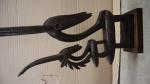 Deux cimiers Tyi Wara Bambara - bois sculpté - Mali...
