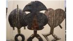 Trois figures reliquaires Kota Obamba - Gabon - bois, cuivre...
