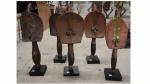 Cinq figures reliquaires Kota Mahongwé - Gabon - bois, cuivre...