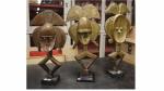 Trois figures reliquaires Kota Obamba - Gabon - bois, cuivre,...