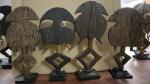 Quatre figures reliquaires Kota Obamba - Gabon - bois, cuivre...