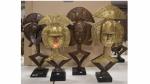 Quatre figures reliquaires Kota de la Sébé et Obamba -...