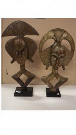 Deux figures reliquaires Kota Obamba et Ndasa - Gabon -...