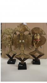 Trois figures reliquaires Kota Obamba, Ndasa et Mahongwé - Gabon...