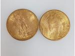 2 pièces de 20 Dollars (1908-1924)