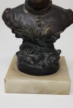 RUFFONY (d'après) - Un buste du Maréchal JOFFRE en régule...