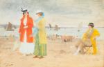 Victor GILBERT "Elégantes sur la plage"
Aquarelle, signée en bas à...
