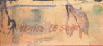 LEBERGER "Vue de Venise".
Aquarelle, signée en bas à droite