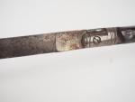 Dague de chasse de style Louis XIV en corne, métal...