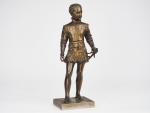 BOSIO.
"Henri IV enfant"
Sculpture en bronze à double patine, fonte de...