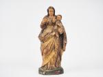 Vierge à l'enfant fin XVIIIème - début XIXème en bois...