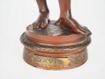 Jean Jules CAMBOS.
"David".
Sculpture en bronze à patine médaille.
Signée.
H. 35 cm.