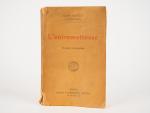 DAUDET (Léon). L'entremetteuse. Roman contemporain. Paris, Flammarion 1921. in-12, broché....